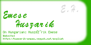 emese huszarik business card